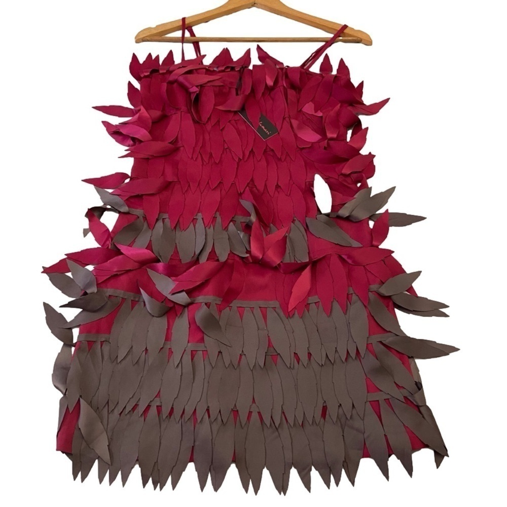 New With Tags Lulumari funky dress bodycon western danse line pink grey medium